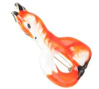 ifundom Broche Décorative Renard en Émail Orange, Épingle Animale Raffinée, Accessoire Vestimentaire Féminin, pour Vêtements et Costumes, Style Quotidien et Occasions Spéciales, Taille