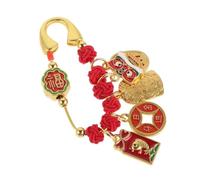 ifundom Broche Épingle de Sûreté Traditionnelle en Fil Rouge pour Femmes Enceintes et Bébés, Broche Amulette Feng Shui Vintage, Protection et Chance pour Tenue de Maternité, Symbole