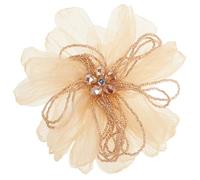 ifundom Broche Fleur Artificielle Élégante pour Femme, Épingle Raffinée en Tissu, Accessoire Mode pour Tenue de Fête et Robes Habillées