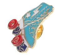 ifundom Broche Patins à Roulettes Émail, Épingle à Cardigan Femme, Accessoire Mode pour Manteau, Châle et Pull, Design Original Féminin, Décoration Charmante