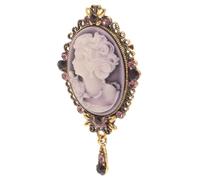 ifundom Broche Victorienne En Relief Portrait De Femme, Épingle Vintage Élégante à Diamant Brillant, Compacte Et Facile à Porter, Pour Bal Et Soirée