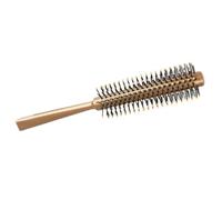 ifundom Brosse Coiffante Ronde Compacte pour Brushing Picots Doux, Conçue pour Démêler et Styliser les Cheveux Fins, Adaptée Coiffage Quotidien Déplacement