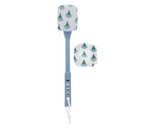 ifundom Brosse de Bain Corps à Long Manche en Fibre et Éponge, Nettoyage en Profondeur et Adaptée la Peau, Gommage du Dos