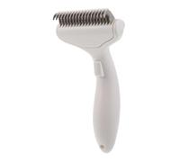 ifundom Brosse de Toilettage pour Animaux Acier Inoxydable Peigne Démêlant pour Chats et Chiens Gestion des Poils et Nœuds Poignée Ergonomique Confortable