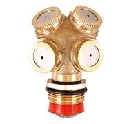 ifundom Buse de Pulvérisation pour Jardin 360° Rotative en Cuivre, Embout de Tuyau D'arrosage Solide, Pulvérisateur de Tuyau D'arrosage pour Irrigation Agricole et Aménagement Extérieur