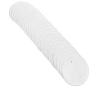 ifundom Cache Électrique Rond Blanc en Pp 30pcs pour Boîtes de Plafond, Protège les Câbles et Dissimule Défauts de Plâtre, Résistant aux Rayures, pour Décorer Boîtes de Ventilateurs