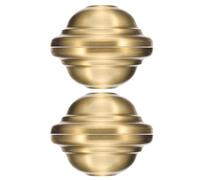 ifundom Cache-Luminaires en Laiton Pur Doré Lot de 4 pour Socle de Lustre à Double Niveau Plaque de Plafond Large pour Abat-Jour à Suspendre