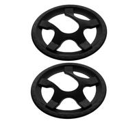 ifundom Cache-pédalier Vélo Noir en Plastique 5 Trous, Protection Pédalier VTT Résistante à l'usure Installation Facile, Lot de 2 Pièces pour Vélo de Montagne