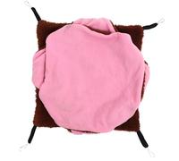 ifundom Cage Suspendue pour Animaux Hamac Coton Douillet à Couches pour Hamster Chinchilla et Petit Rongeur Accessoire Confortable et Respirant pour Hiver