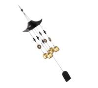 ifundom Carillon Éolien en Laiton Doré Petite Corne Décoration Feng Shui Traditionnelle 1 Pièce à Suspendre pour Porte Fenêtre Jardin ou Terrasse Carillons Éoliens Chinois pour Patio