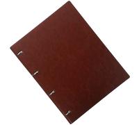 ifundom Carnet à Spirale A4 à Couverture Cuir Marron, Cahier à Onglets Horizontal pour Prise de Notes, Bloc-notes Mensuel Léger et Portable, pour Étudiants et Bureau