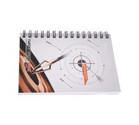 ifundom Carnet de Score de Tir à l'arc Blanc à Spirale, 1 Cahier Compact pour Entraînement et Compétition, Feuilles de Score Résistantes aux Intempéries, Compatible Crayons et Marqueurs,
