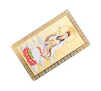 ifundom Carte D'amulette Chinoise en Alliage D'aluminium Magnésium, Protection Sûre et Portable, Design Compact Artisanat Fin, Présent Chance Succès