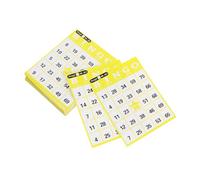 ifundom Cartes de Bingo Créatives 60 Pièces Éducatif pour Garçon et Filles Cartes Loto Solide en Couleurs Aléatoires pour Développement Intellectuel et Jeu de Société Couleur Aléatoire