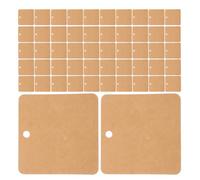 ifundom Cartes de Présentation pour Bijoux en Papier Brun 7X7 CM 300 Pièces Support Multifonction pour Broches Épingles Colliers et Boucles D’Oreilles pour Boutique et Artisanat