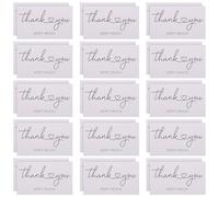 ifundom Cartes de Remerciement Blanches Enveloppes 150 Pièces Papier Vierges pour Messages Personnalisés pour Commerces Salons Boulangeries et Occasions Diverses