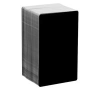 ifundom Cartes de Visite Vierges en Aluminium 86X54X021 MM 200 Pcs Supports Métalliques Mats Noirs pour Gravure Laser Professionnelle Plaques Nominatives Personnalisées Cartes