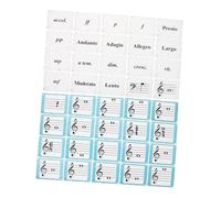 ifundom Cartes Flash De Notes De Musique 80 Pièces Outils d'apprentissage Musical pour Enfants pour Piano Violon Théorie Musicale Entraînement Et Pratique