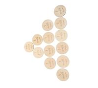 ifundom Cartes Mensuelles En Bois Naturelles Pour Bébé Cartes De Naissance 13 Pièces Design Gravé Sûr Accessoires Photo Pour Suivi De Croissance Infantile Ensemble Complet