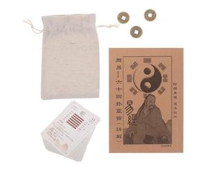 ifundom Cartes Yi Jing 64 Hexagrammes pour Divination et Interprétation, Jeu en Papier Solide Manuel d'Oracle, Destiné à L'Éveil Spirituel et Pratique Feng Shui