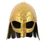 ifundom Casque Viking Doré Ajustable pour Cosplay Médiéval Unisexe - Accessoire de Costume Guerrier Viking pour Homme et Femme - Casque de Chevalier pour Fête, Spectacle et Jeu de Rôle