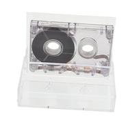 ifundom Cassette Audio Vierge 60 Étui Rigide Transparent, Mini Cassette Vintage pour Enregistrement Audio, Adaptée Aux Messages Vocaux Et Projets Créatifs, Design Compact Et Utilisation Polyvalente