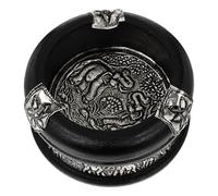 ifundom Cendrier de Bureau Multifonction en Synthétique Style Sud-Est Asiatique pour Usage Intérieur Extérieur Plateau Amovible 7 X 7 X 3.5 CM