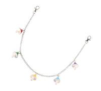 ifundom Chaîne de Pantalon en Acrylique Couleur Candy Pendentif Champignon Unique Taille Unique Ajustable Chaîne pour Pantalon en Jean Accessoire Mode Femme pour Soirée et Quotidien