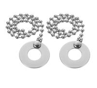 ifundom Chaîne D'extension pour Cymbales de Batterie Jazz en Alliage D'aluminium Réglable, Lot de 2 Pièces Argentées, Accessoire Sizzler pour Cymbales Ride, Crash et China, Améliore