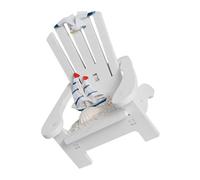 ifundom Chaise de Plage Miniature Blanche, Modèle Simulé pour Décoration Micro-Paysage, Accessoire Mini pour Maison de Poupée, Décoration Nautique Compacte et Réaliste, Ornement de Bureau