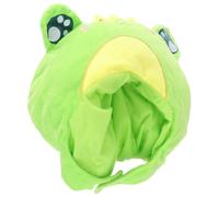 ifundom Chapeau de Déguisement Grenouille Vert en Peluche Coton Pp, Facile à Enlever et Ne Tombe Pas, pour Carnaval et Festivals de Musique
