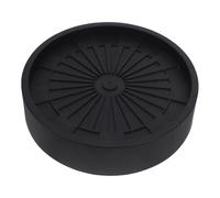 ifundom Chariot à roulettes pour Pots de Fleurs Noir, Support Mobile en Plastique avec Plateau Étanche, Diamètre Intérieur 20 Cm, Soucoupe à roulettes pour Déplacement Facile en Intérieur