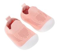 ifundom Chaussures de Marche pour Bébé Fille 15 Taille 125 CM Premières Baskets Respirantes en Maille Rose Semelle Souple Antichoc Légères et Adaptées Intérieur Extérieur Chaussures
