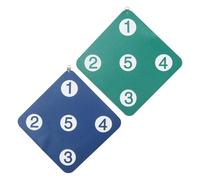 ifundom Cible D'escrime Murale 2 Pcs 33 Cm Bleu Foncé et Vert, Cible D'entraînement Robuste Compatible Sabre, Épée et Fleuret, Outil Précis pour Entraînement à Domicile et Club