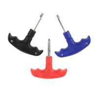 ifundom Clé à Molette Multifonction pour Golf 3 Pièces avec Adaptateur de Manche, Outil de Réglage Tête de Club rampons Légère en Métal Bleu, Rouge et Noir, Accessoire