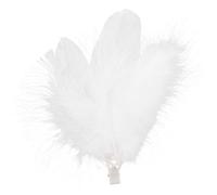 ifundom Clip à Cheveux Ailes D'ange Petit Plumage Blanc Léger en Alliage pour Danse et Mariage Accessoire Délicat et Portable pour Filles