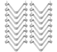 ifundom Clip à Ressort à Double Bouton V, Creux et Solide, 8 Mm Diamètre, 9,5 Mm Hauteur de Bille, Longueur 47 Mm, 40 Pièces, Accessoires pour Pagaie de Kayak et Mât de Parasol,