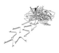 ifundom Clip à Ressort en V pour Pagaie de Kayak, 40 Pièces, Double Tête Creuse 7 Mm, Bouton-Poussoir Réglable, Acier Solide pour Fixation Tube de Tente et Accessoires Nautiques,