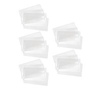 ifundom Clip Rigide pour Tampon en Pvc Blanc, 20 Pièces, Protège et Affiche de Banque pour Collectionneurs