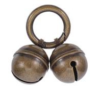 ifundom Clochette en Laiton pour Collier de Chien et Chat avec Bouton-Pression, Cloche Vintage Résistante pour Collier D’Animal de Compagnie, Accessoire Anti-Perte pour Activités