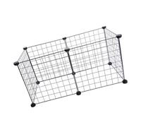 ifundom Clôture D'isolement pour Animaux de Compagnie Clôture de Sécurité pour Animaux de Compagnie Noire Plastique et Fer Facile à Transporter Résistante aux Griffes pour Portes et Entre