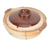 ifundom Cocotte en Argile avec Poignée 0,5l pour Cuisson à Haute Température, Transfert Thermique, pour Riz et Plats Mijotés la Maison Style Aléatoire