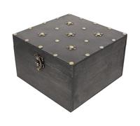 ifundom Coffret à Trésor Vintage en Bois Fermeture à Loquet Petite Boîte de Rangement Rétro pour Bijoux et Bibelots 1 Pièce pour Décoration Intérieure et Rangement D’Objets Précieux