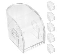 ifundom Coffret de Rangement pour Montres 6 Pièces en Acrylique Transparent Structure Carrée et Trou Suspendre, Prêt pour Voyage et Visibilité Claire