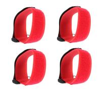 ifundom Collier Anti-Chant De Coq Rouge Lot De 4 en Nylon Ajustable Fournitures pour Volailles Collier pour Accessoires De Jardinage