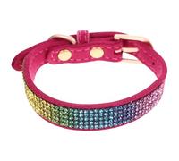 ifundom Collier De Chat en Diamant De Couleur Toilettage Collier pour Animaux De Compagnie Chat pour S'entraîner Étiqueter Diamant Décor pour Animaux De Compagnie Mignon Velours