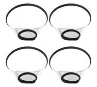 ifundom Collier Élisabéthain Anti-Léchage pour Chat et Petit Chien Lot de 4 Collerettes Ajustables 10 CM de Profondeur Protection Post-Opératoire Transparente Collerette de