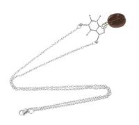 ifundom Collier Grain de Café pour Femmes Pendentif Stimulant Créatif Alliage et Résine Bijou Délicat pour Amateurs de Café Cadeau Original et Élégant