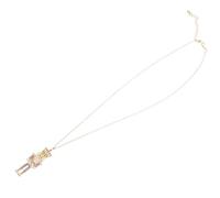 ifundom Collier Pendentif Casse-noisette en Alliage Émail Rose, Orné de Zircones Scintillantes, Pendentif Soldat Créatif, Bijou de Noël pour Femmes, Présent Élégant et Polyvalent, 1 Pièce