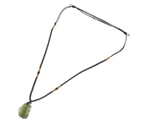 ifundom Collier Pendentif en Météorite Éclat Cristal Bijou Irrégulier 51-10 G Adapté pour Sorties et Événements